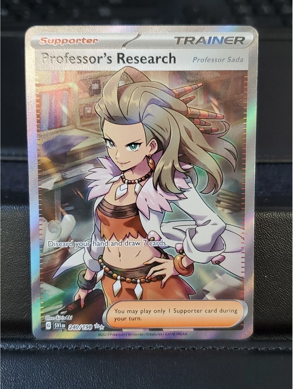 Professor's Research 240/198 Ultra Rare Holo Scarlet & Violet SVI EN EXCELLENT